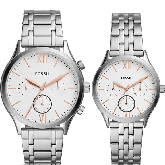 Fossil Gift Set Couple watch bq2468 set - Picture 2 of 6